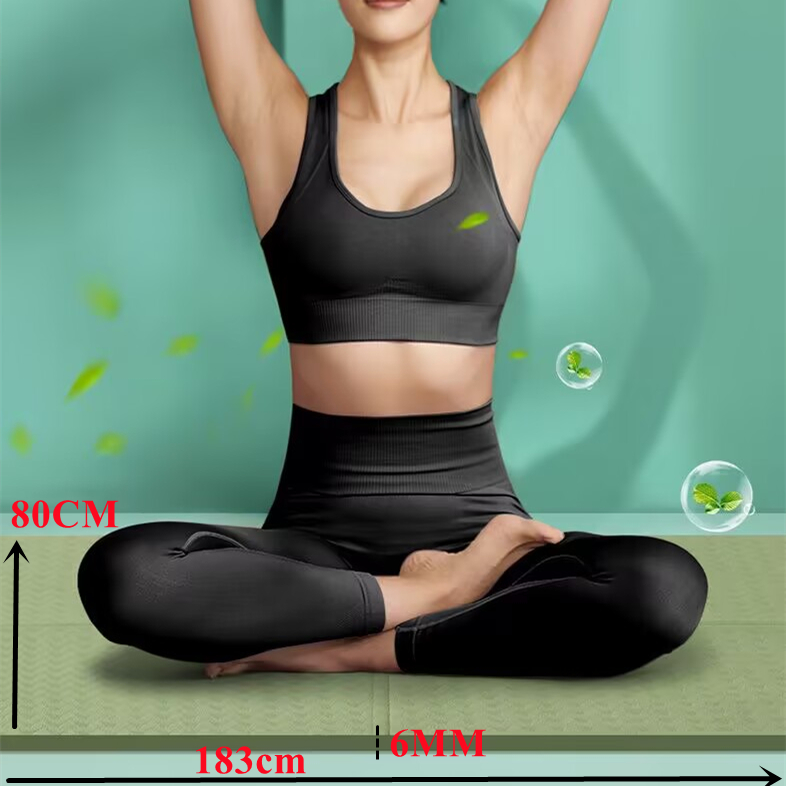 Pilates Yoga Matte - 183×60x0.6cm Thick Yoga Mat Anti-skid Yoga