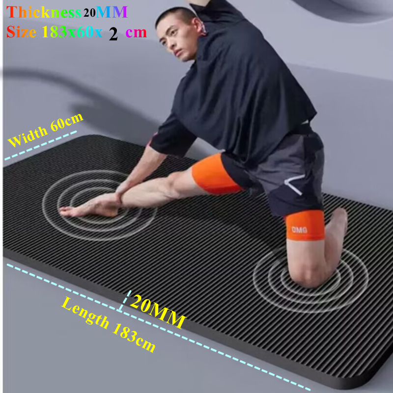 20MM Yoga Mat Anti-skid 183×60 - Pilates Yoga Matte recensie en prijs