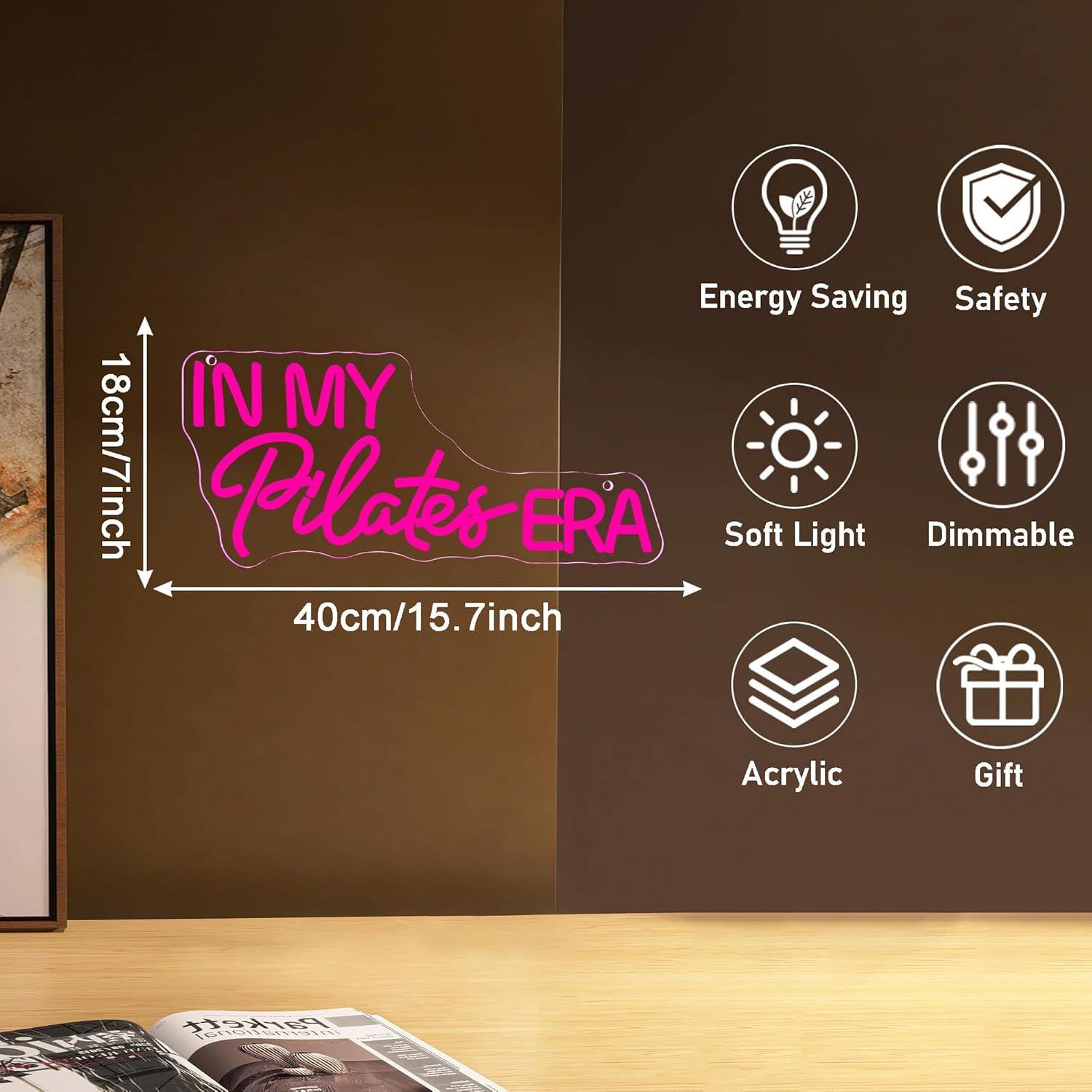 In My Pilates Era Neon Sign Di - Pilates Yoga Room recensie en prijs