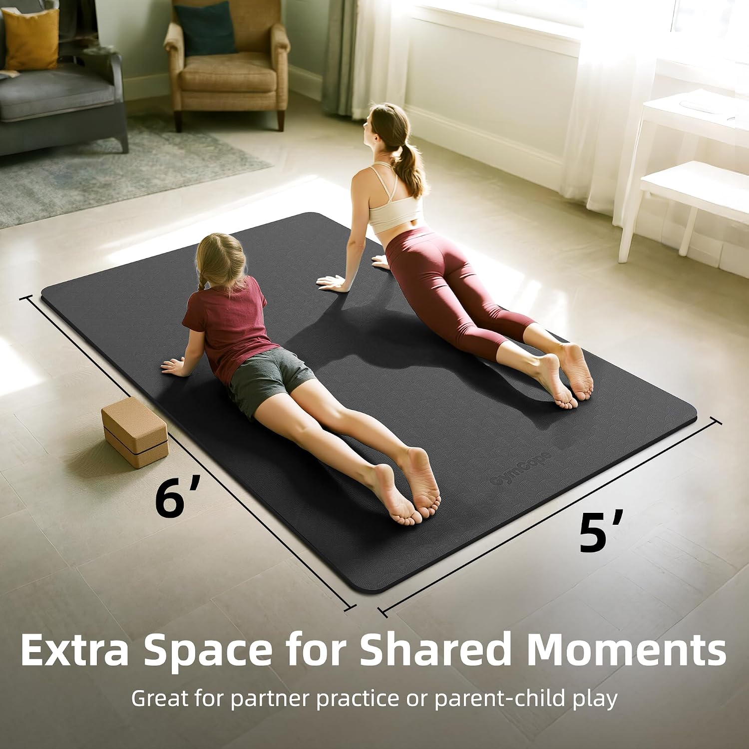 Extra Large Yoga Mat 78x57in,  - Pilates Yoga For Beginners recensie en prijs