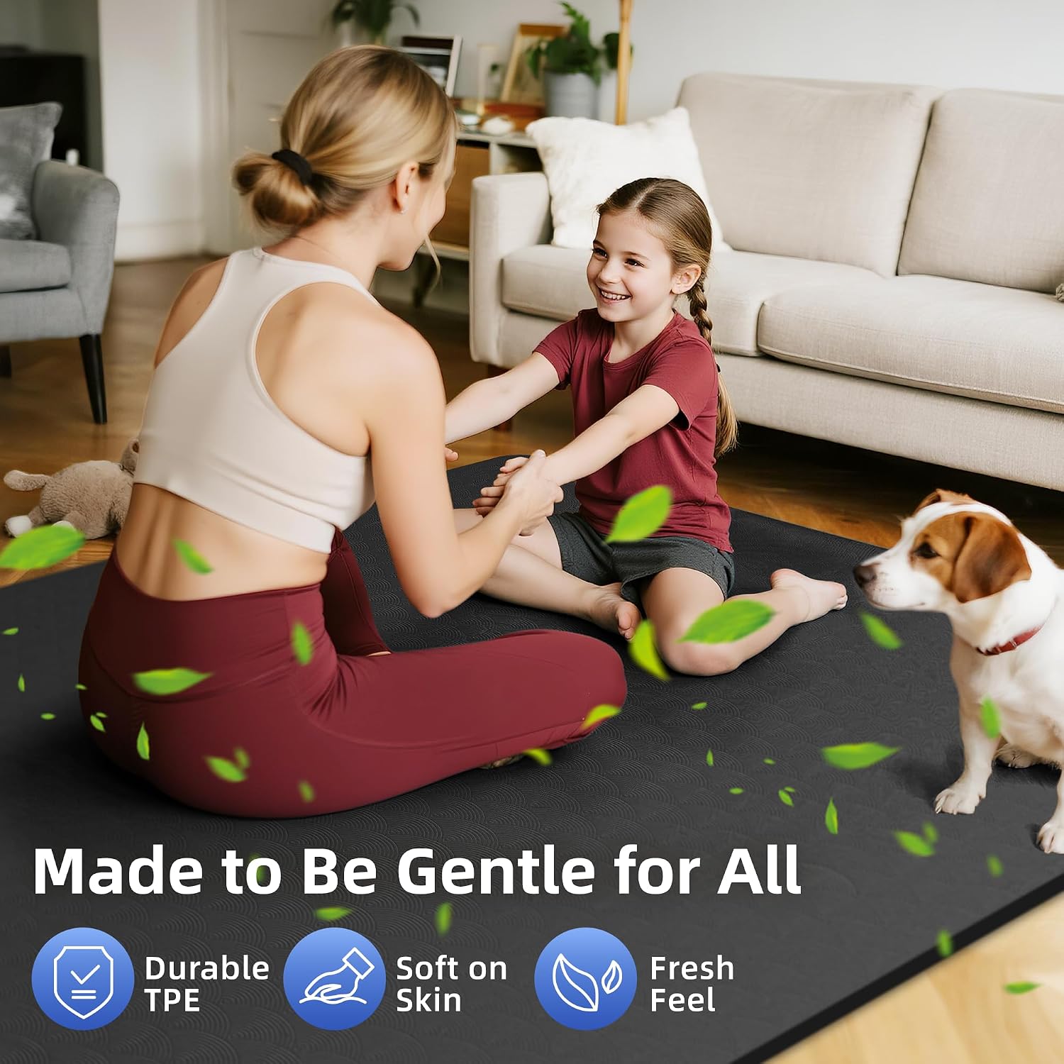 Extra Large Yoga Mat 78x57in,  - Pilates Yoga For Beginners recensie en prijs