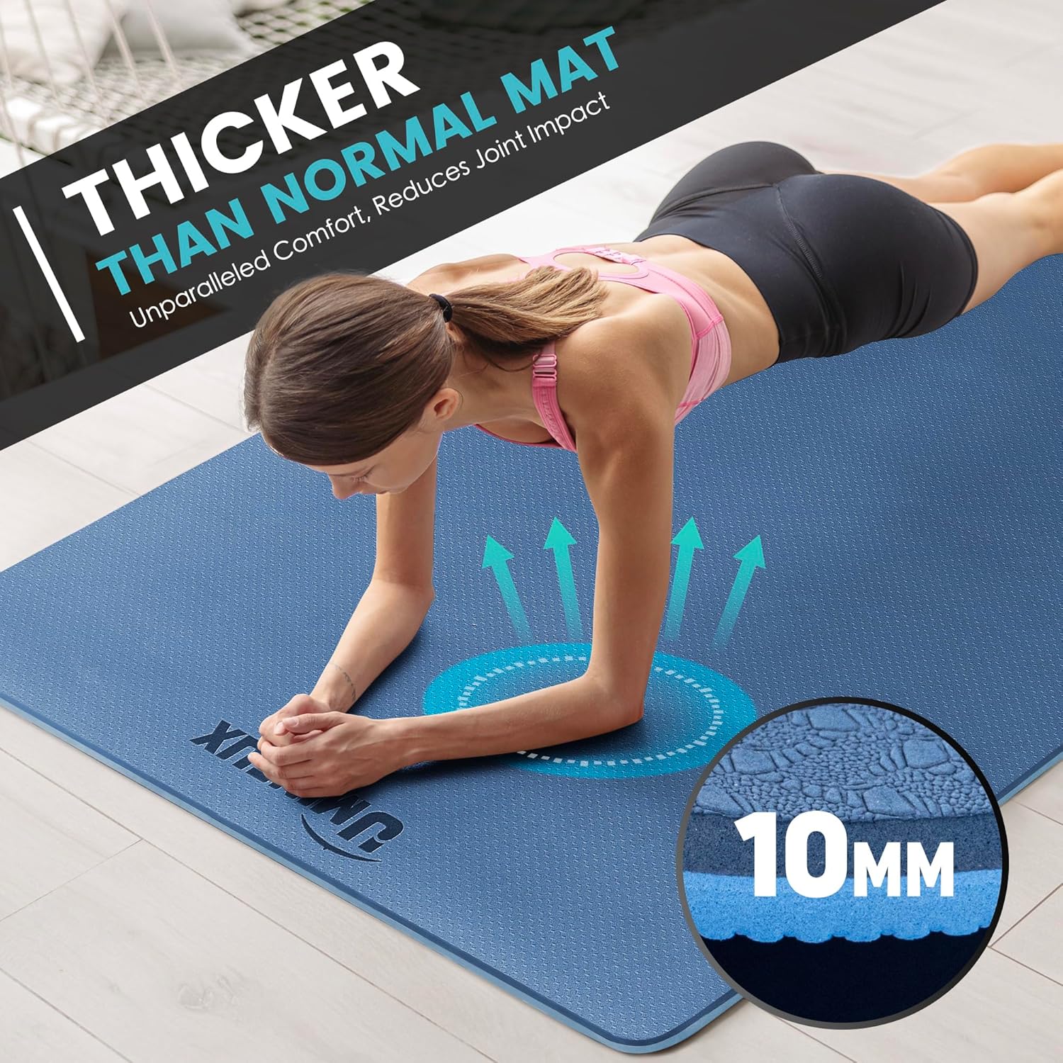 Large Yoga Mat 1/4 & 2/5 Inch  - Pilates Yoga Home recensie en prijs