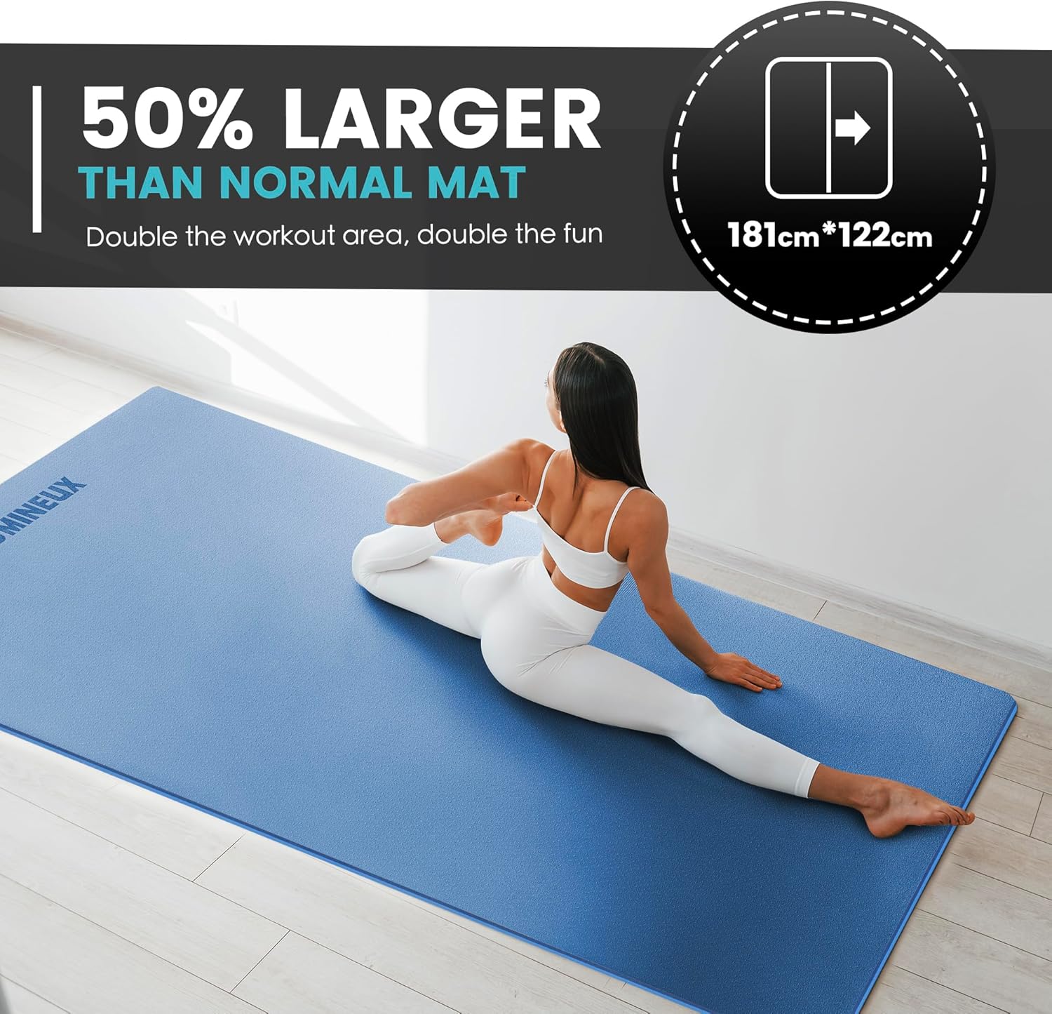 Large Yoga Mat 1/4 & 2/5 Inch  - Pilates Yoga Home recensie en prijs