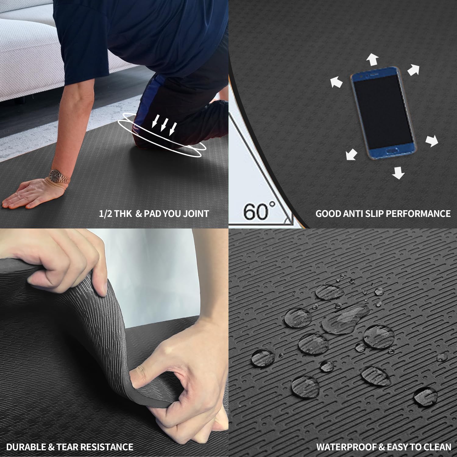 Extra Thick TPE Yoga Mat 6'x4' - Pilates Yoga Home recensie en prijs