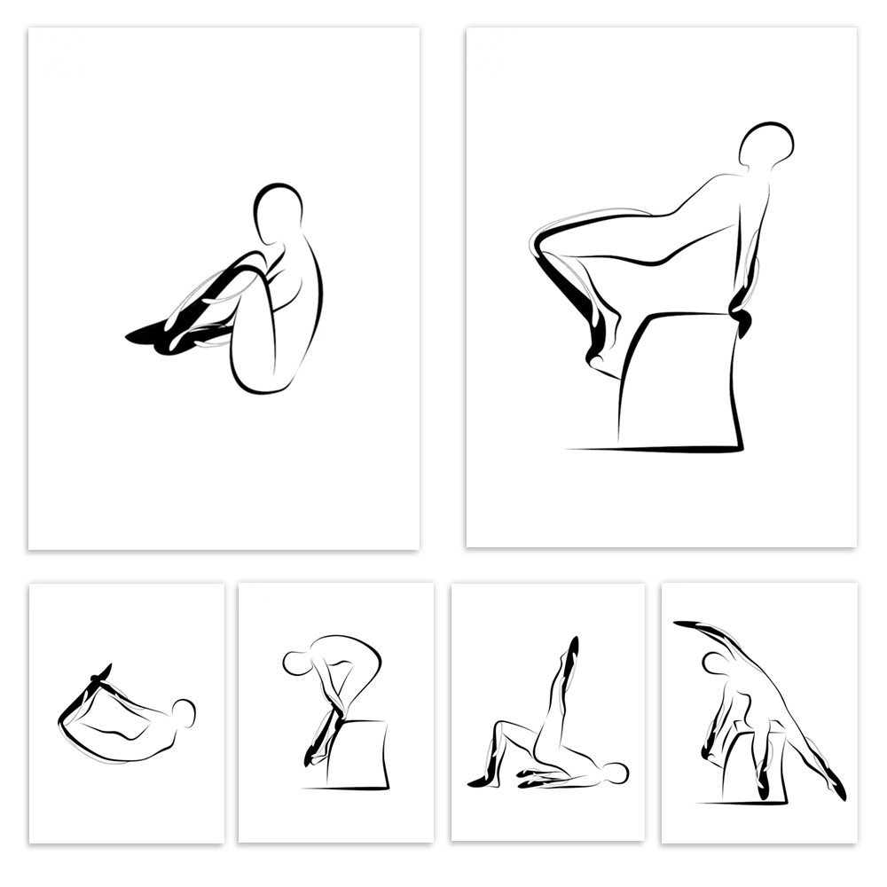 Pilates posters, Pilates push- - Pilates Yoga Room recensie en prijs