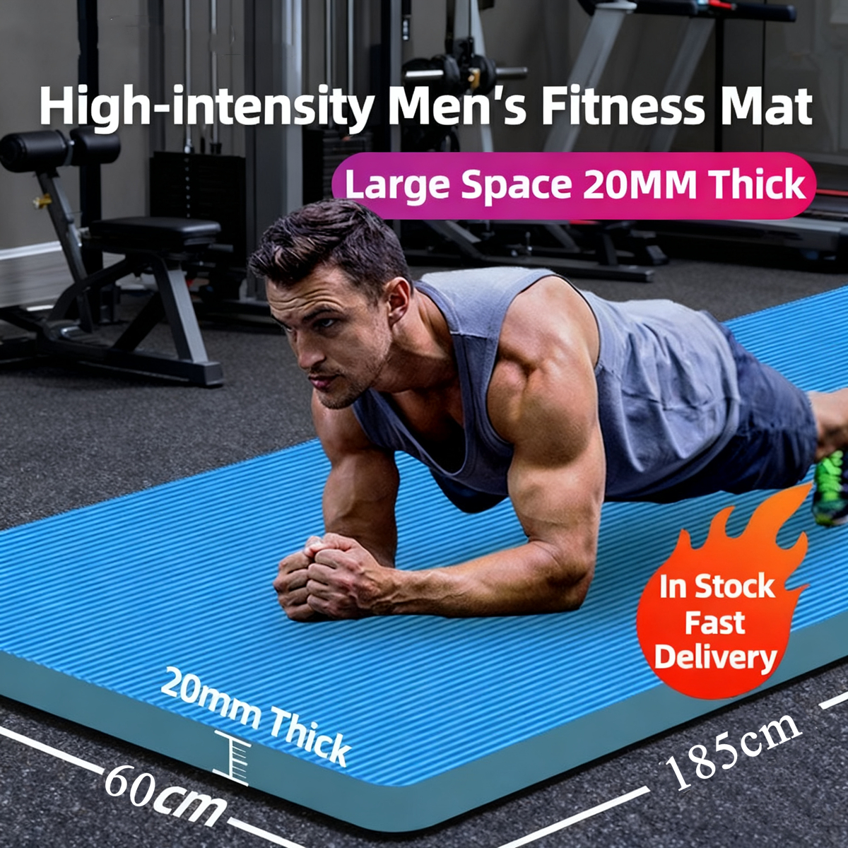 183×60cm Anti-skid Sports Fitn - Pilates Yoga Matte recensie en prijs