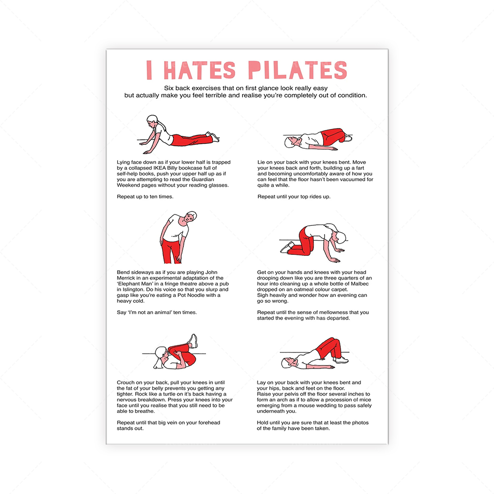 Je déteste PILATES Serviette à - Pilates Yoga Room recensie en prijs