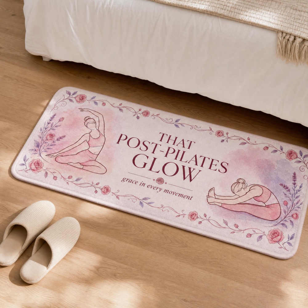 Soft Flannel Floral Yoga Figur - Pilates Yoga Room recensie en prijs
