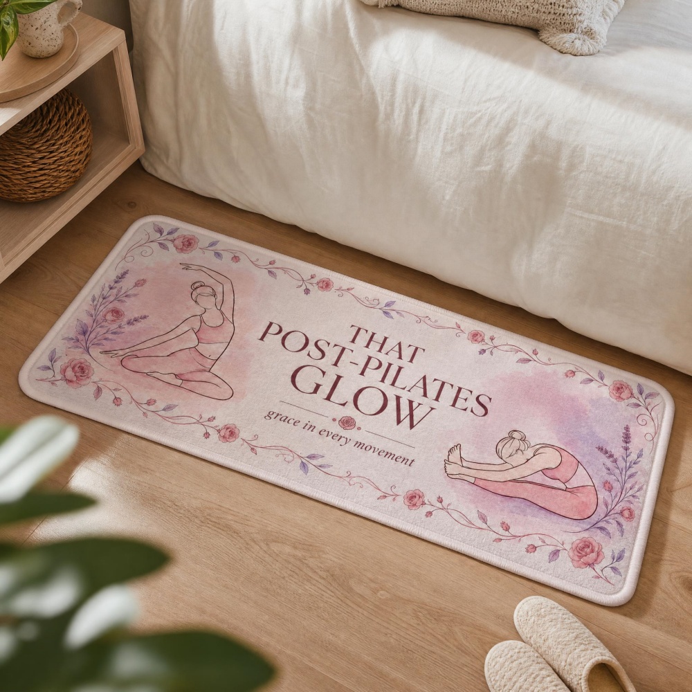 Soft Flannel Floral Yoga Figur - Pilates Yoga Room recensie en prijs