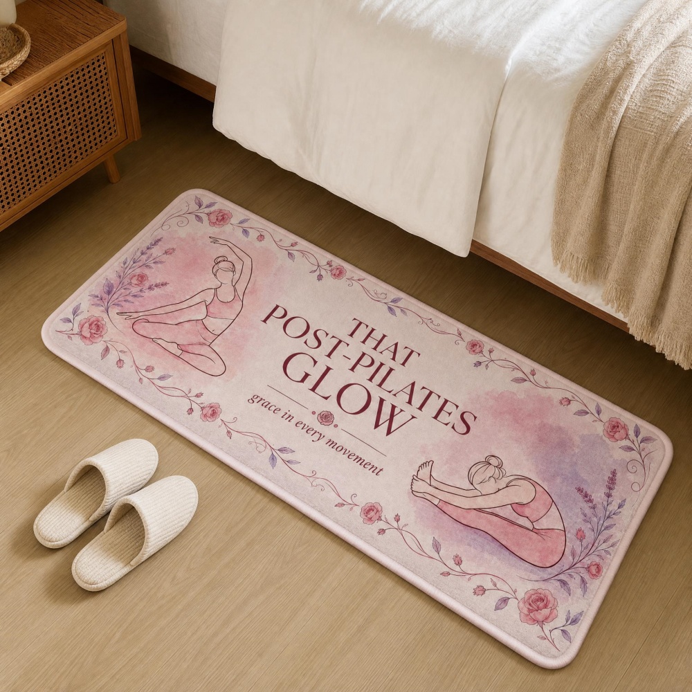 Soft Flannel Floral Yoga Figur - Pilates Yoga Room recensie en prijs