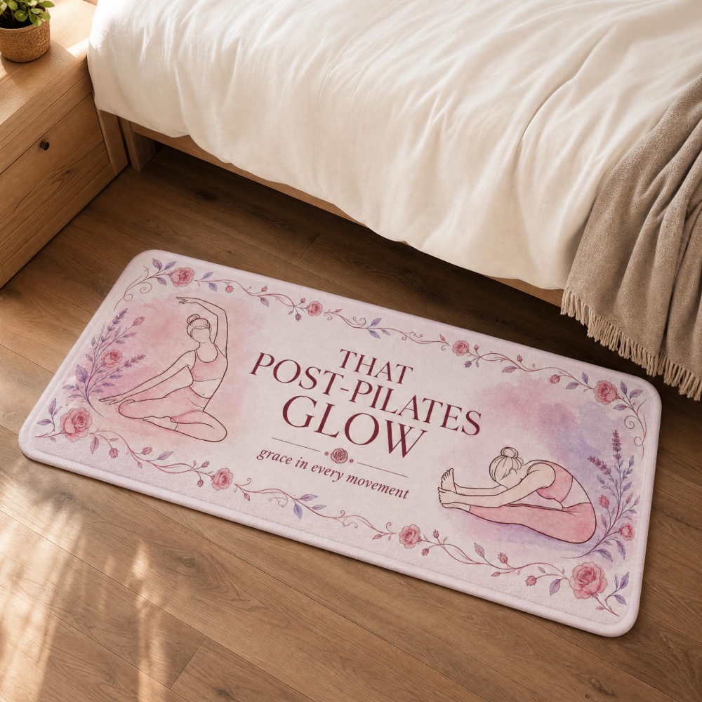Soft Flannel Floral Yoga Figur - Pilates Yoga Room recensie en prijs